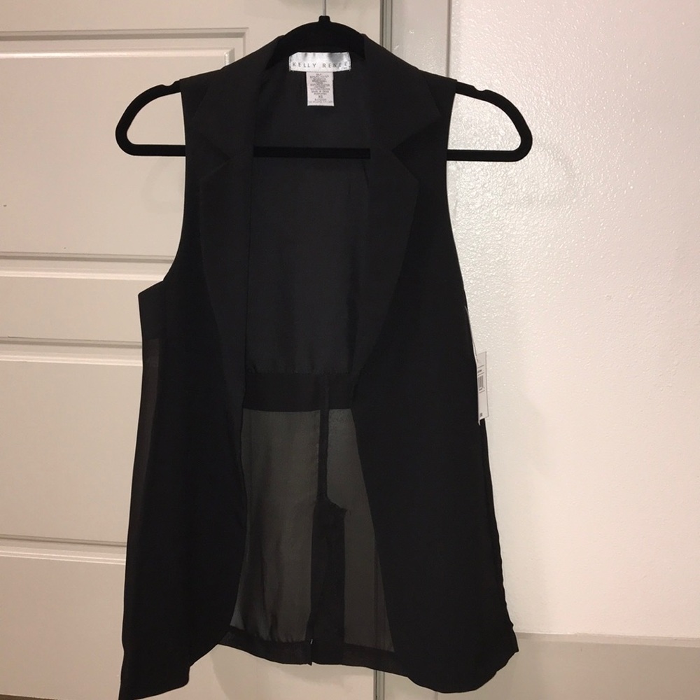 Kelly Renee Chiffon Back Vest
